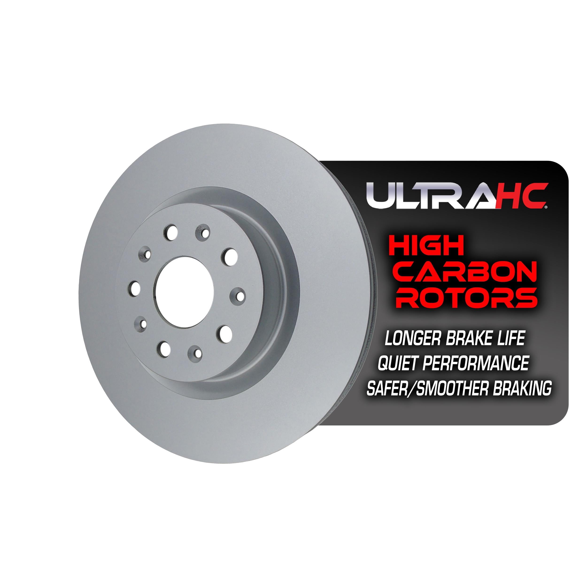 UltraHC Coated High Carbon Brake Rotor, Front UR004058, Chevrolet Camaro 2019-2016