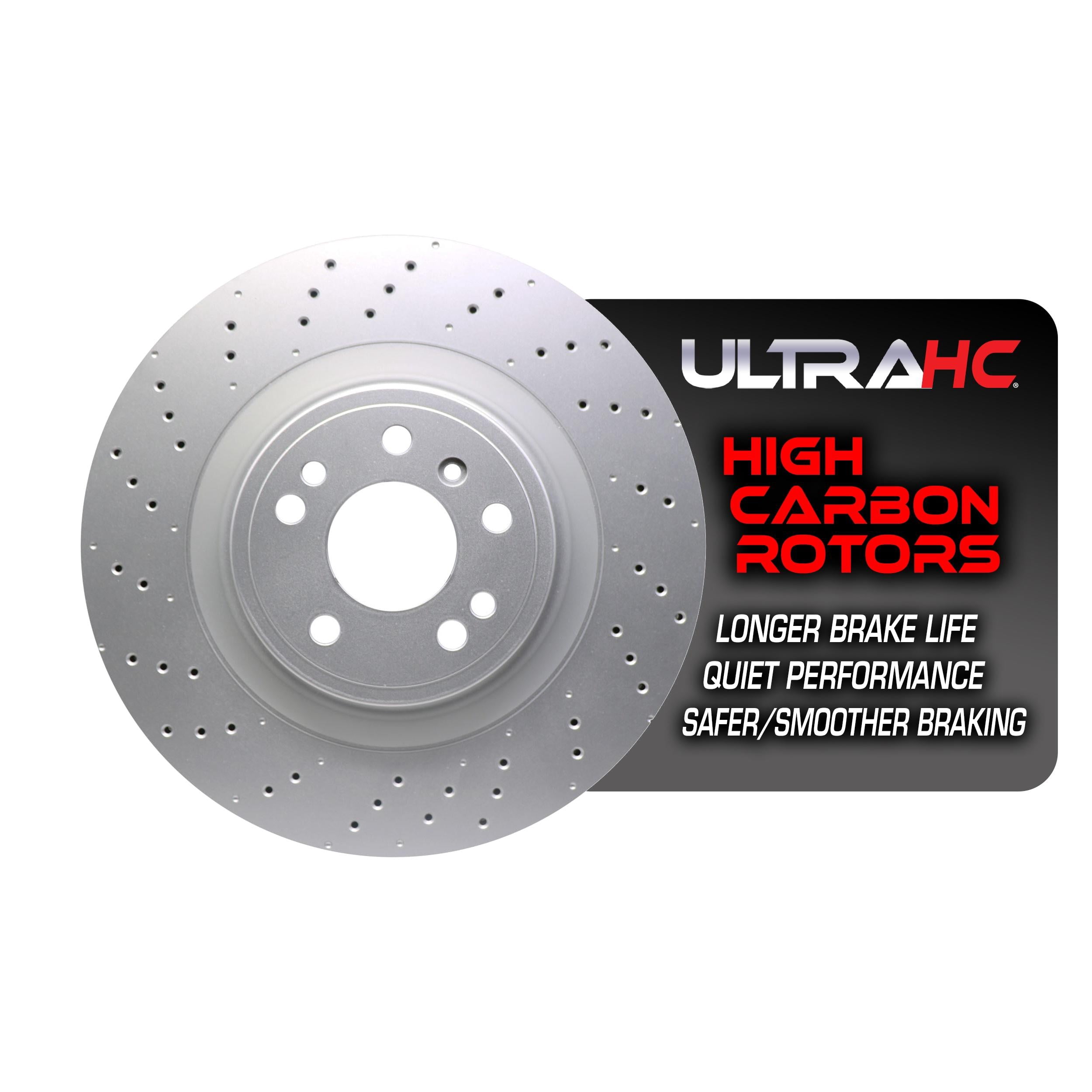 UltraHC Coated High Carbon Brake Rotor, Front UR004584, Mercedes-Benz GLE350 2018-2016