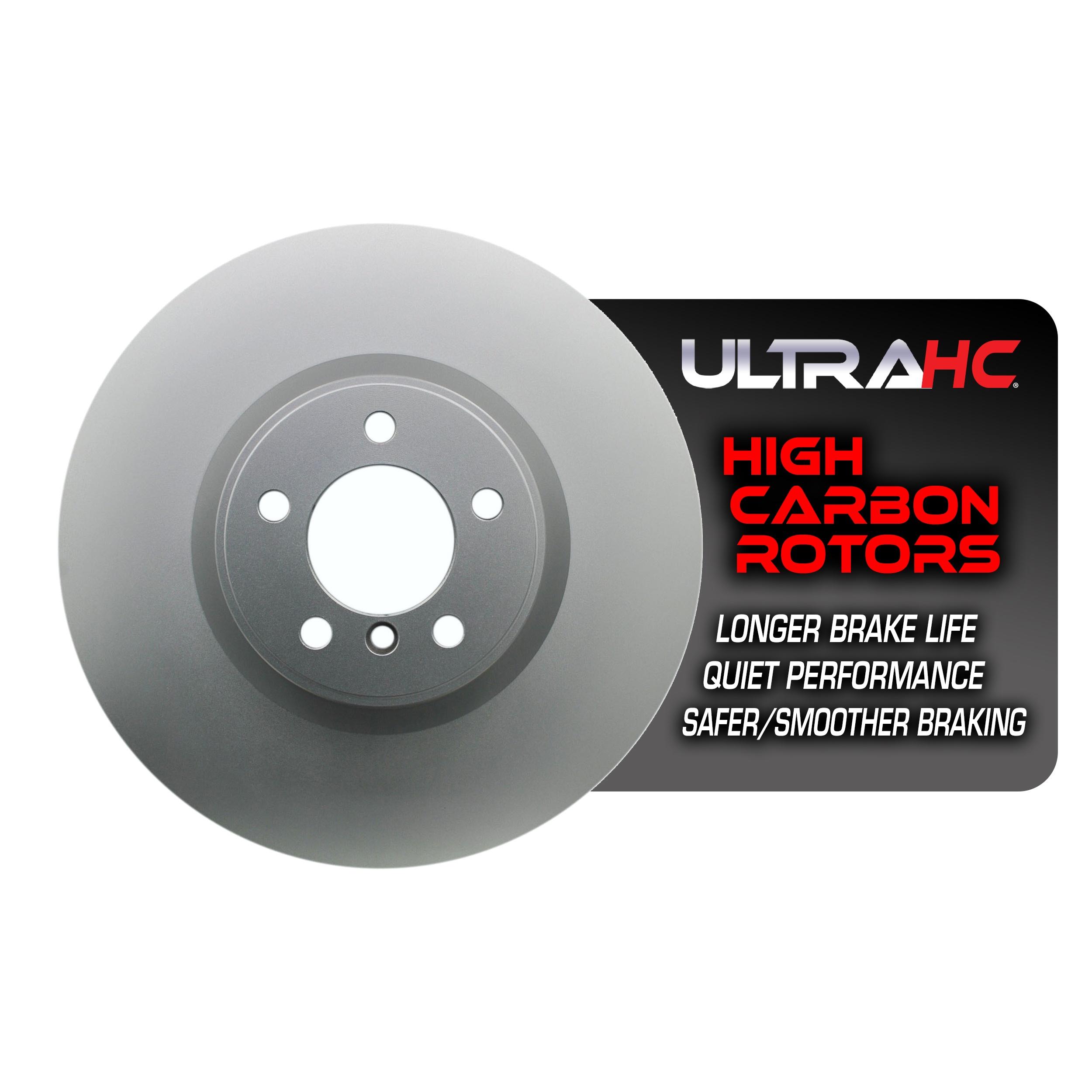 UltraHC Coated High Carbon Brake Rotor, Front UR004720, Land Rover Range Rover 2012-2010