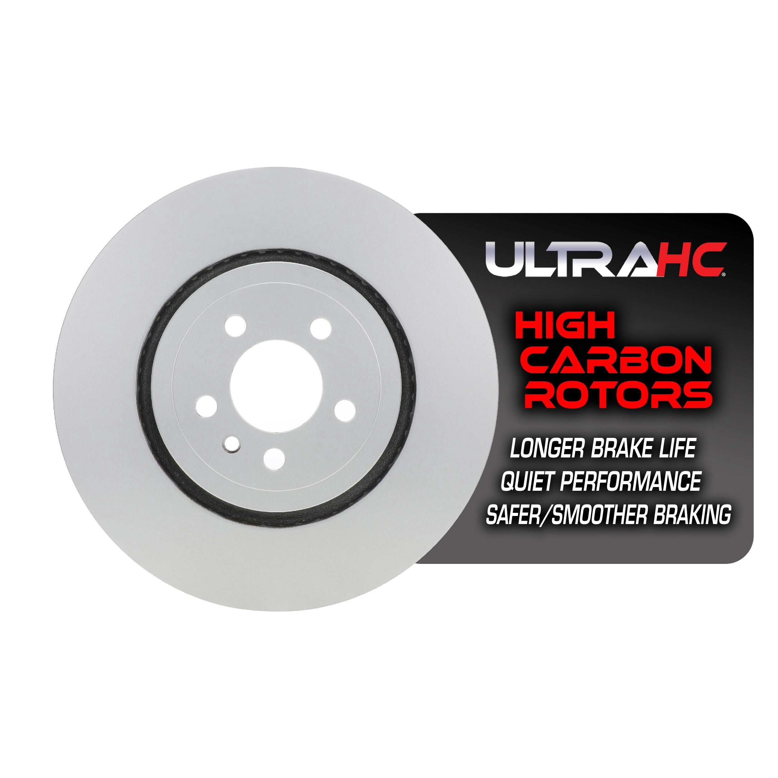 UltraHC Coated High Carbon Brake Rotor, Front UR004867, Dodge Charger 2020-2014