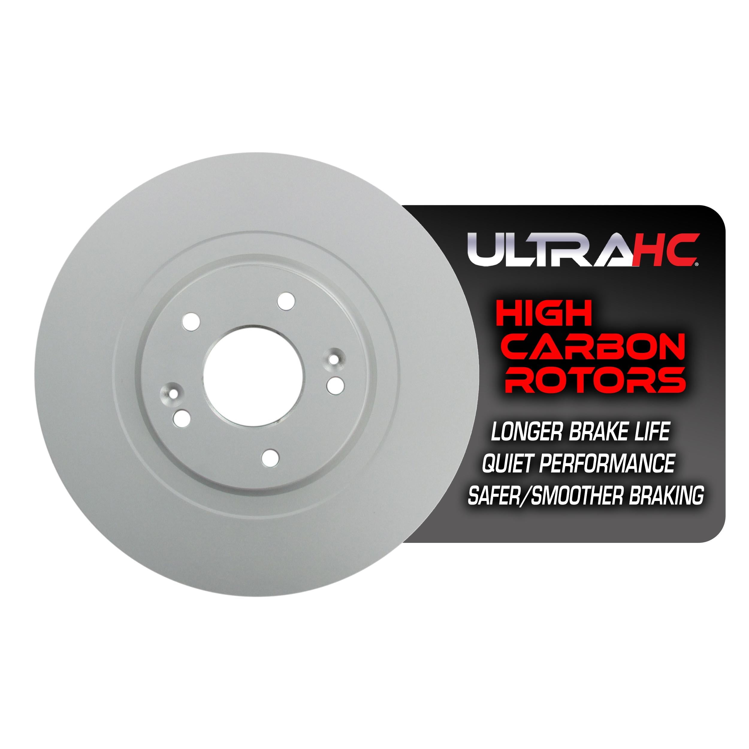 UltraHC Coated High Carbon Brake Rotor, Front UR004973, Hyundai Santa Fe Sport 2018-2013