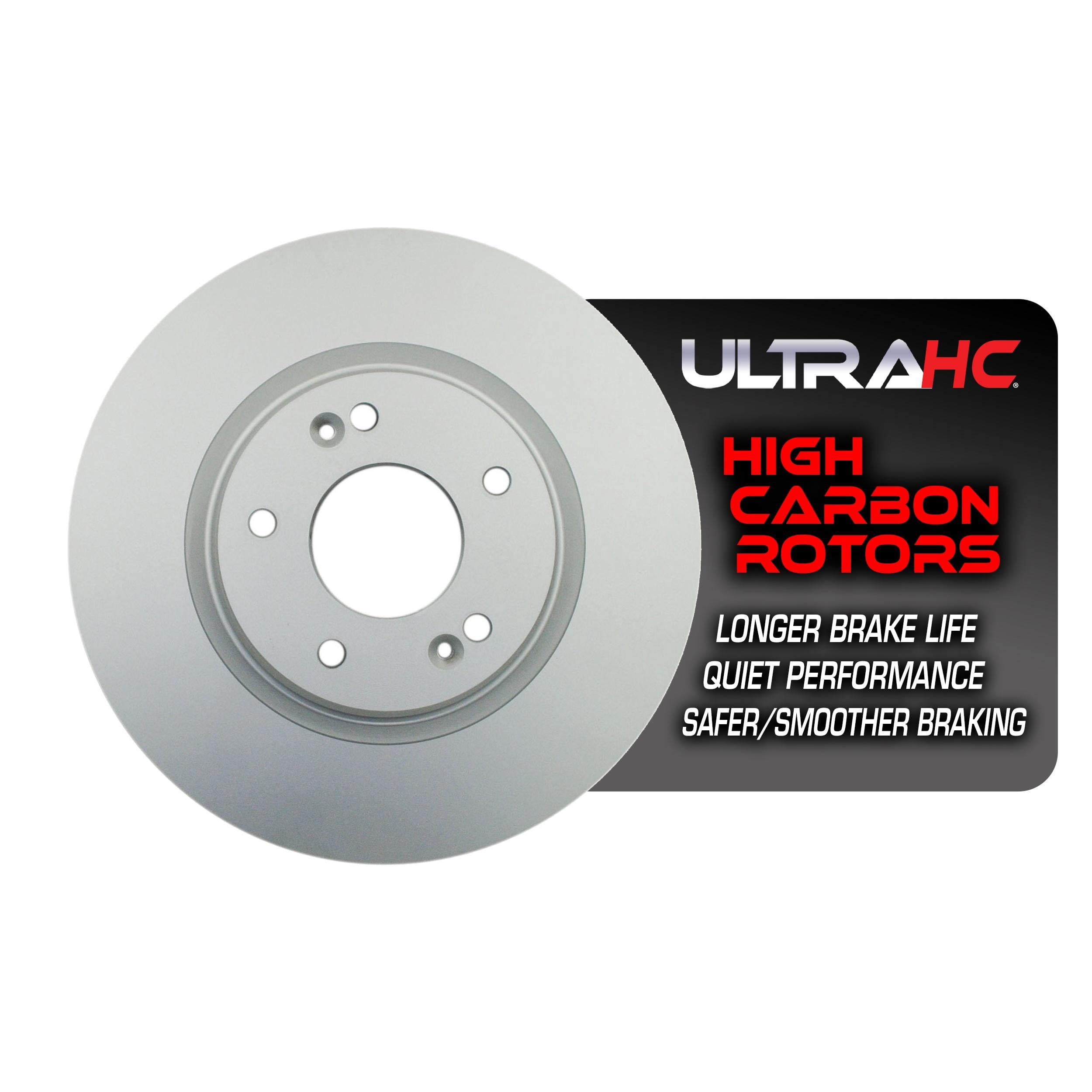 UltraHC Coated High Carbon Brake Rotor, Front UR005048, Hyundai Sonata 2019-2015