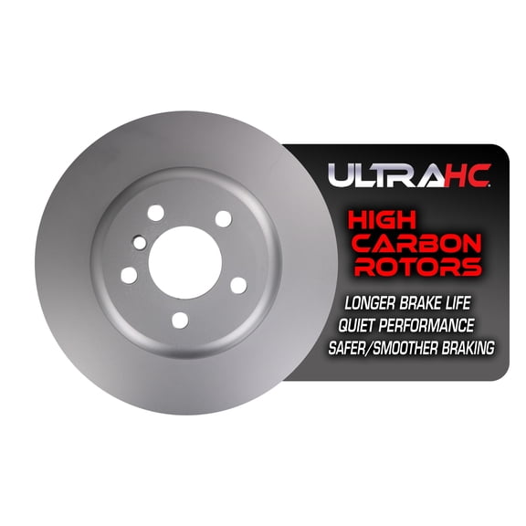 UltraHC Coated High Carbon Brake Rotor, Front UR005338, BMW 535i xDrive 2016-2011