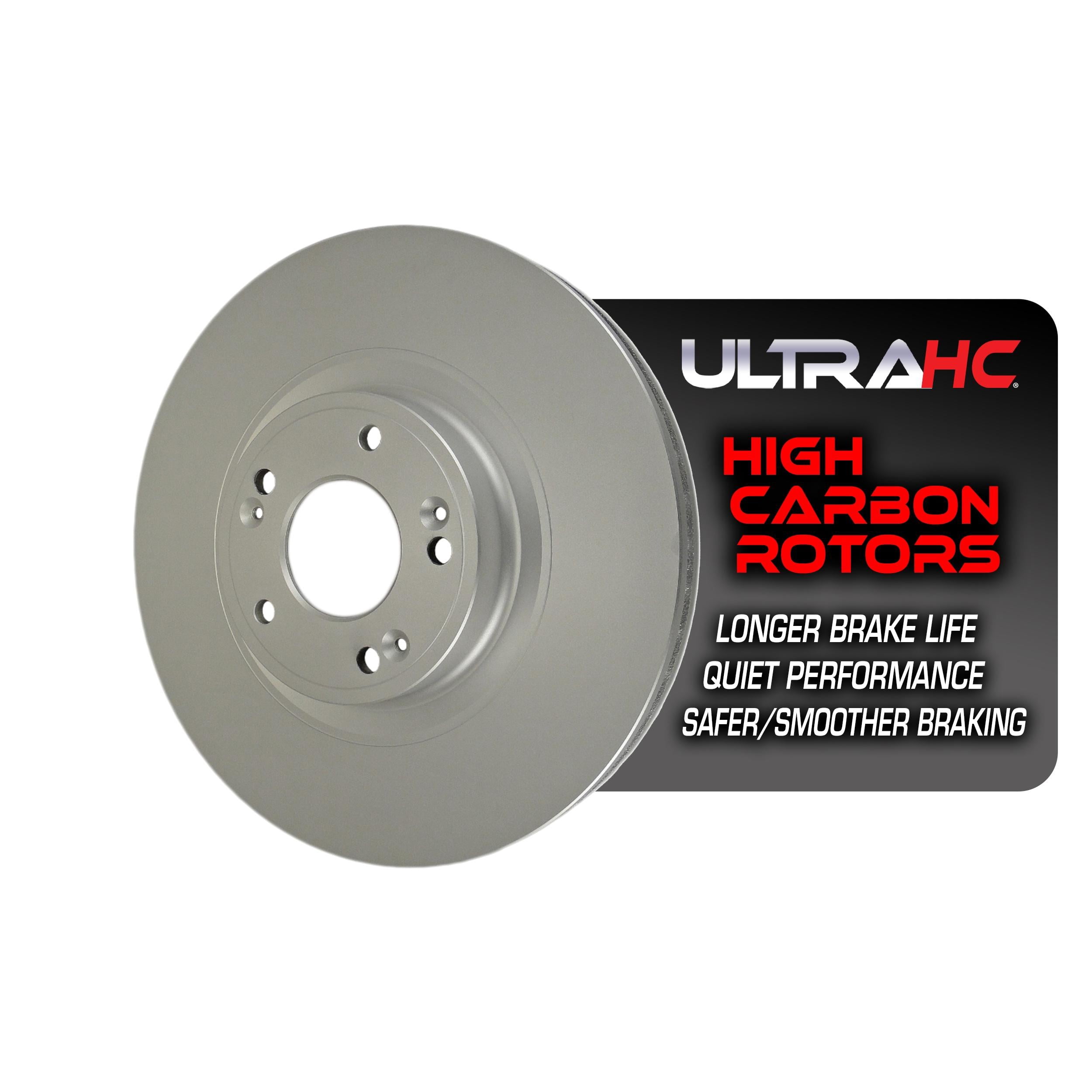 UltraHC Coated High Carbon Brake Rotor, Front UR005512, Hyundai Genesis 2014-2009