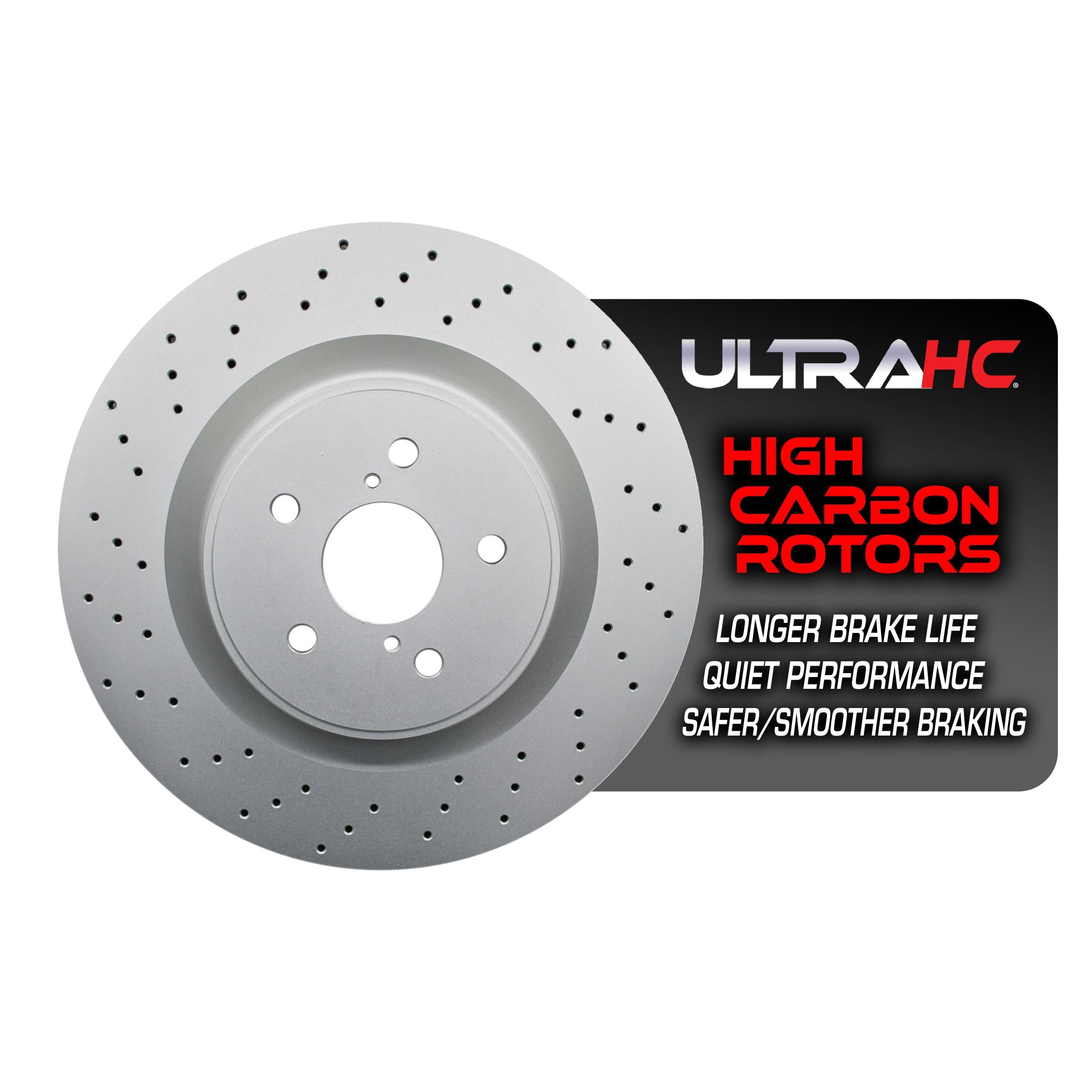 UltraHC Coated High Carbon Brake Rotor, Front UR006021, Lexus IS F 2014-2008