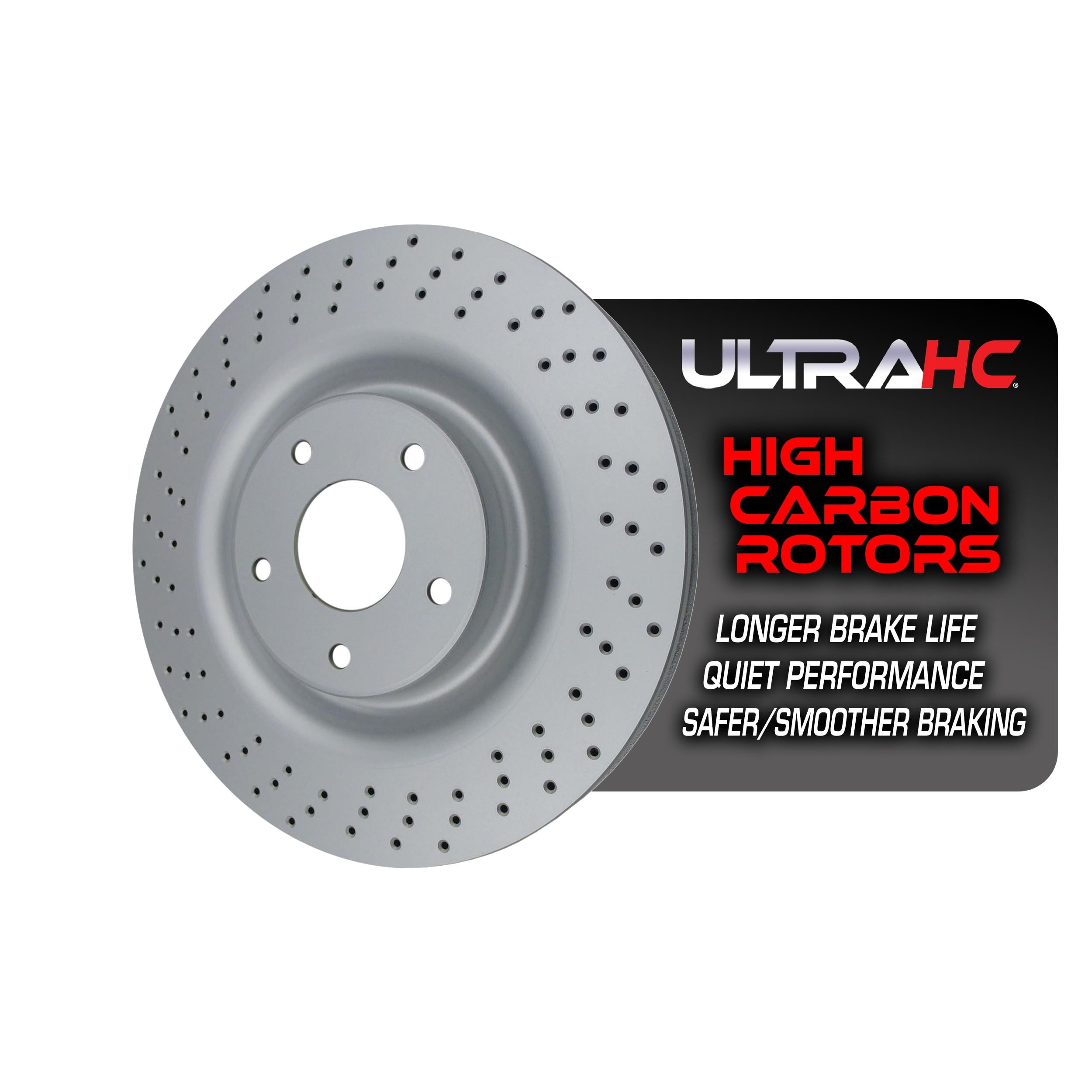 UltraHC Coated High Carbon Brake Rotor, Front UR006755, Chevrolet Corvette 2013-2006