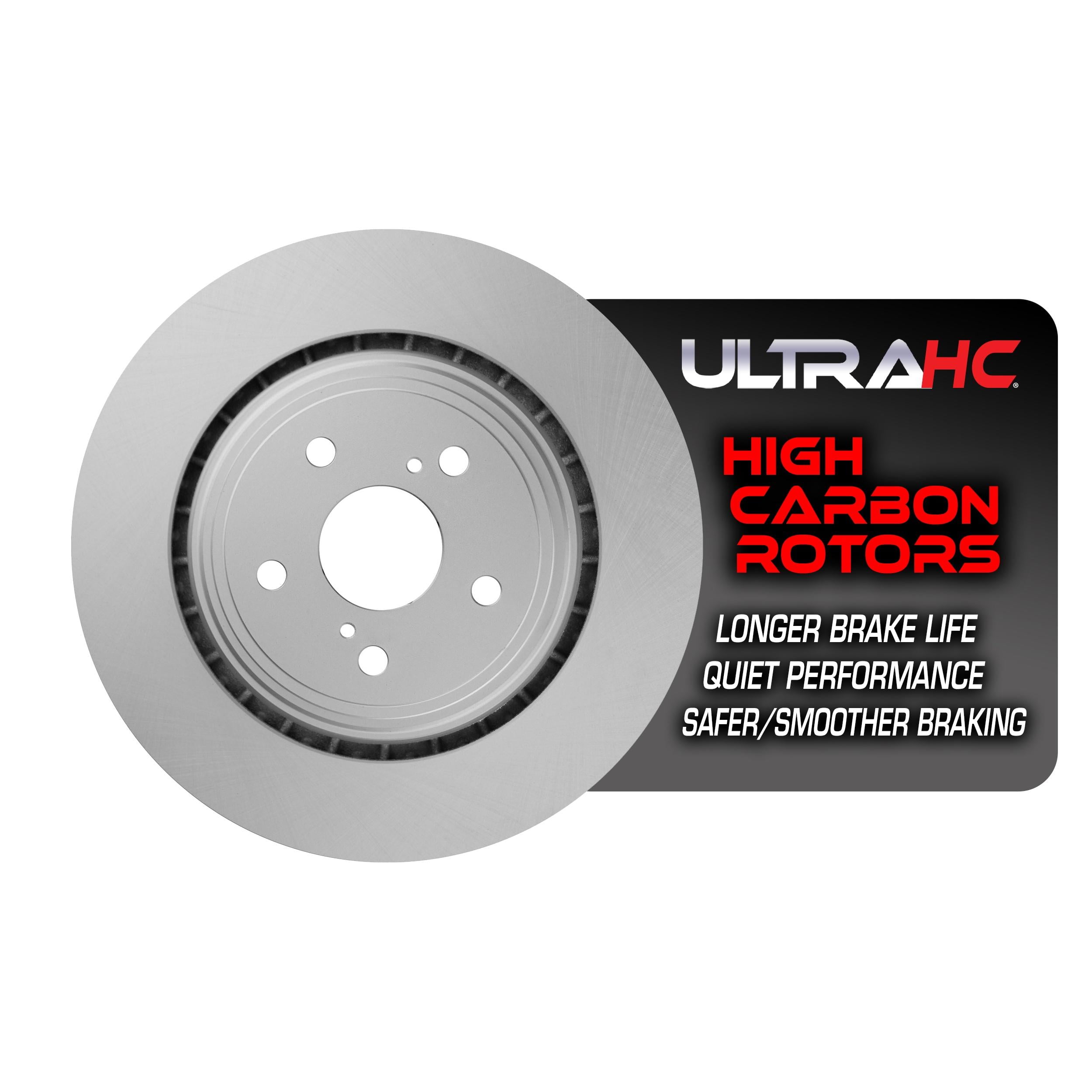 UltraHC Coated High Carbon Brake Rotor, Front UR020778, Toyota Highlander 2021-2020