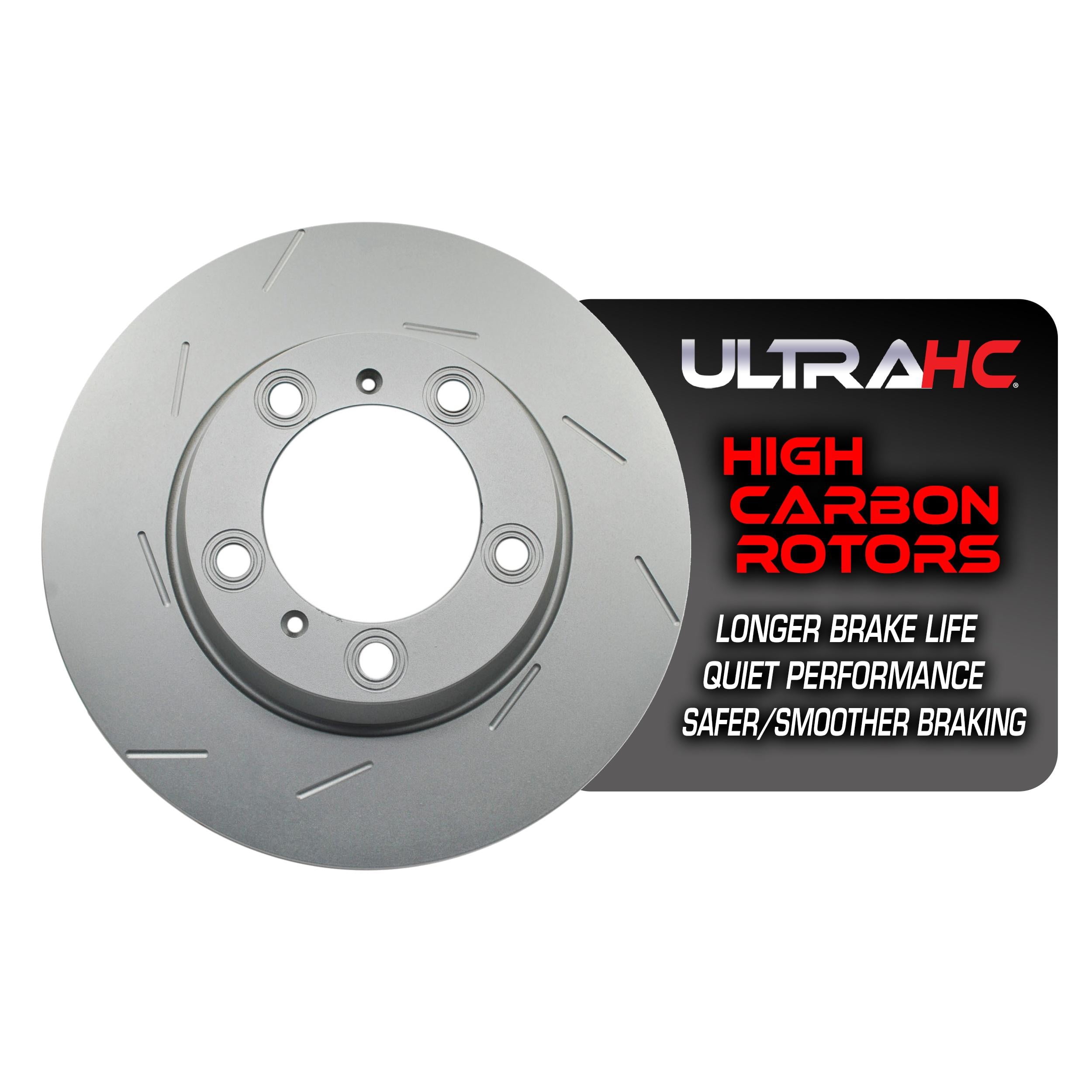 UltraHC Coated High Carbon Brake Rotor, Rear Left UR004652