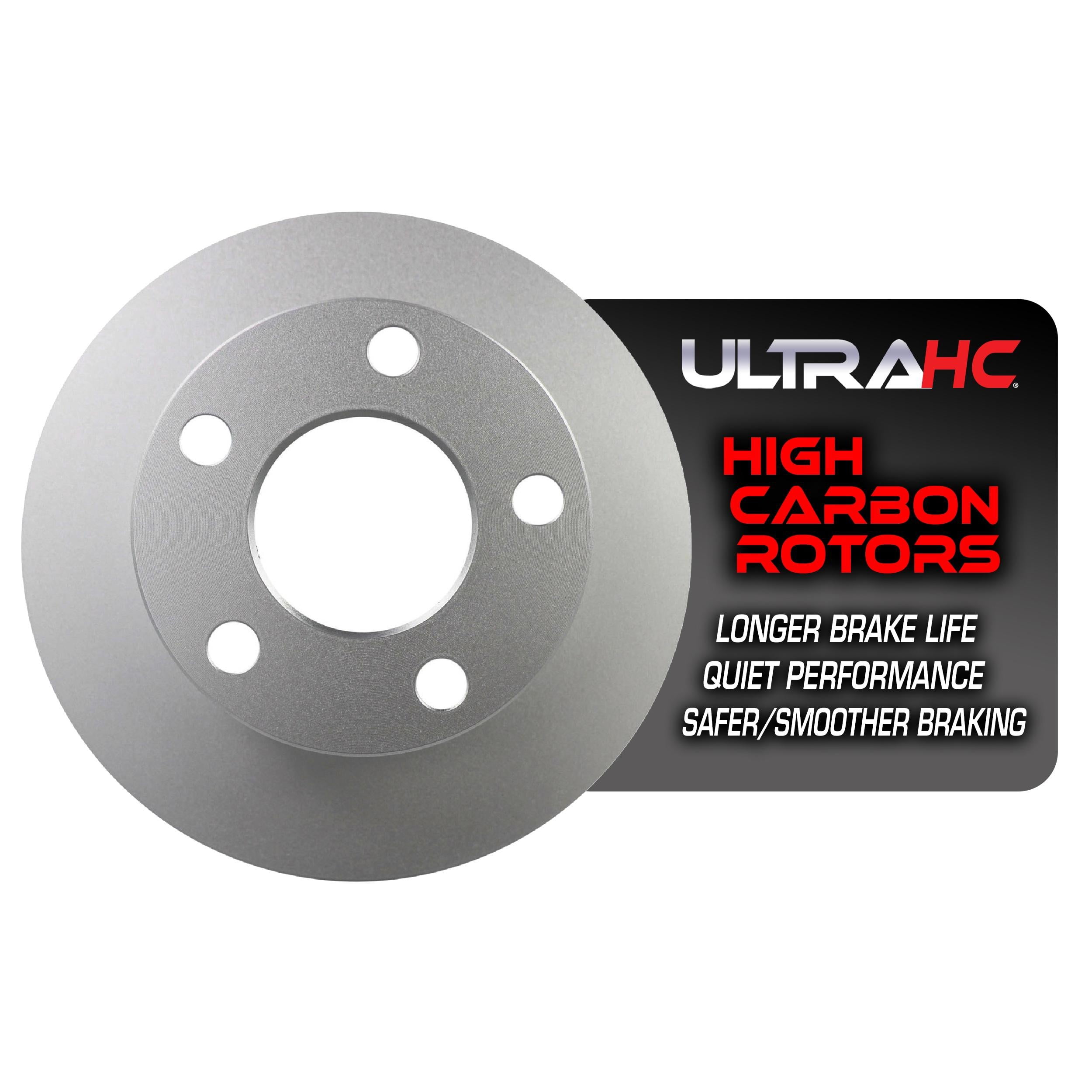 UltraHC Coated High Carbon Brake Rotor, Rear UR000012, Volkswagen Passat 2005-1998