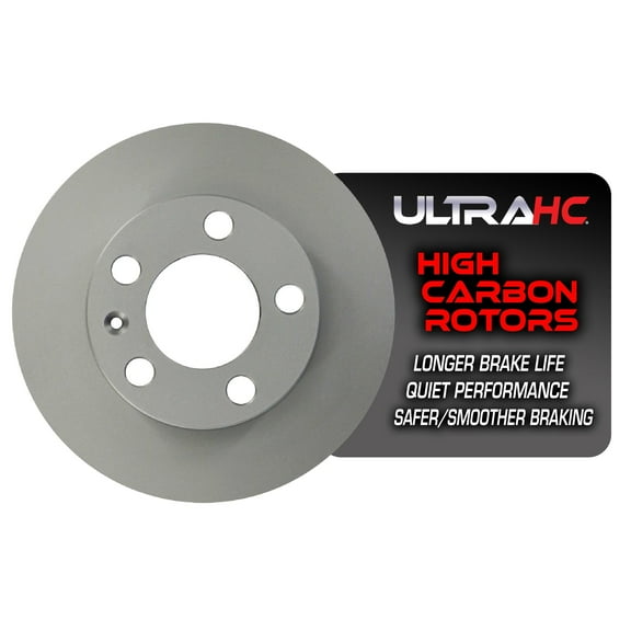 UltraHC Coated High Carbon Brake Rotor, Rear UR000081, Audi A1 2018-2015