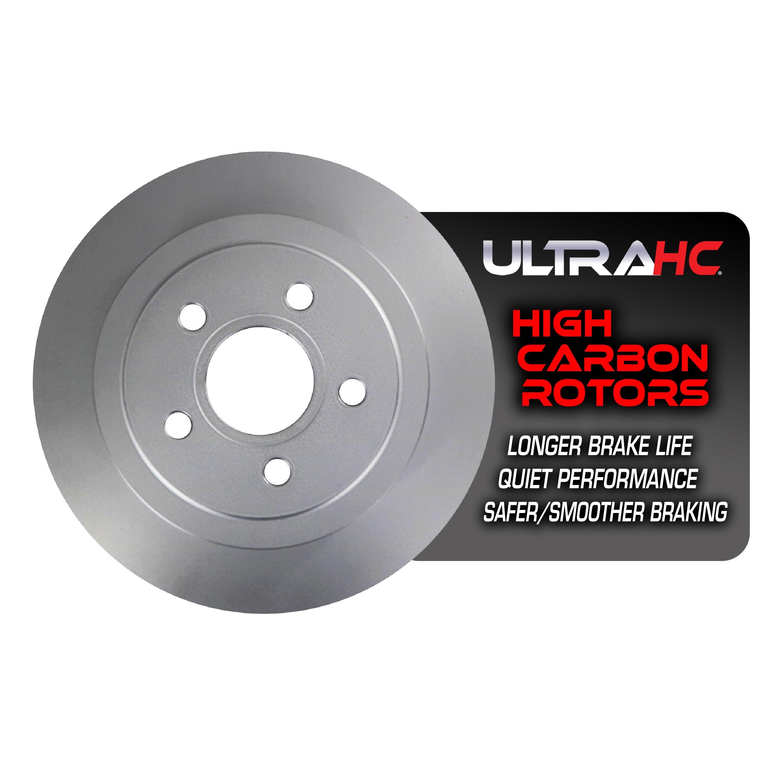 UltraHC Coated High Carbon Brake Rotor, Rear UR000234, Chrysler PT Cruiser 2006-2003