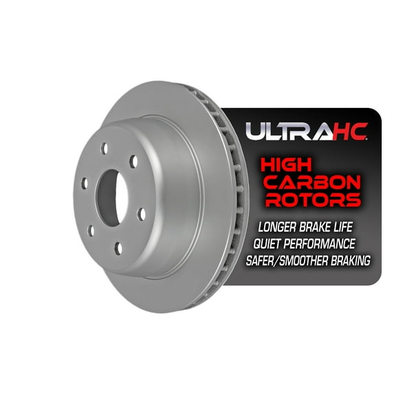UltraHC Coated High Carbon Brake Rotor, Rear UR000616, Chevrolet Silverado 1500 2008-2001