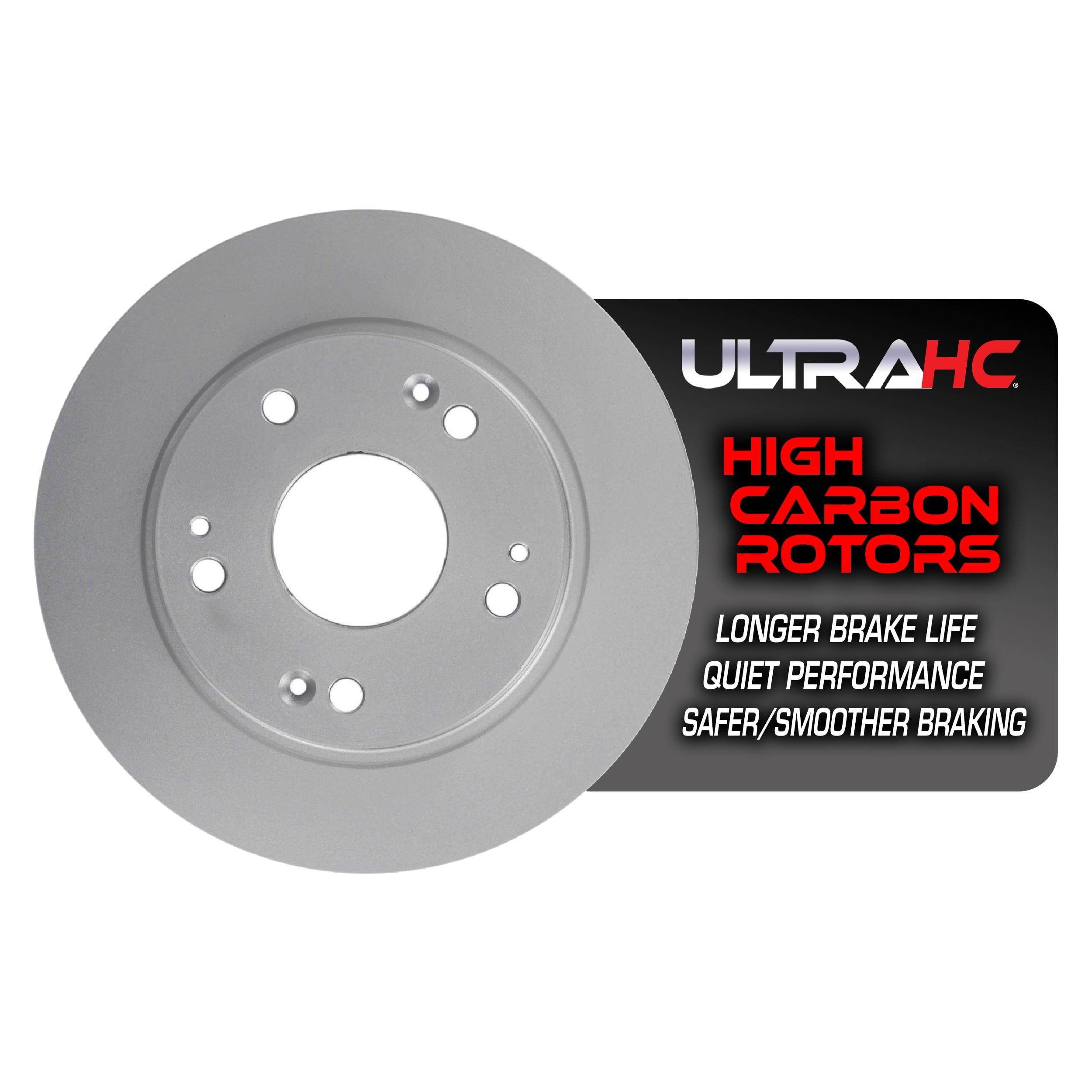 UltraHC Coated High Carbon Brake Rotor, Rear UR001378, Honda Civic 2015-2006