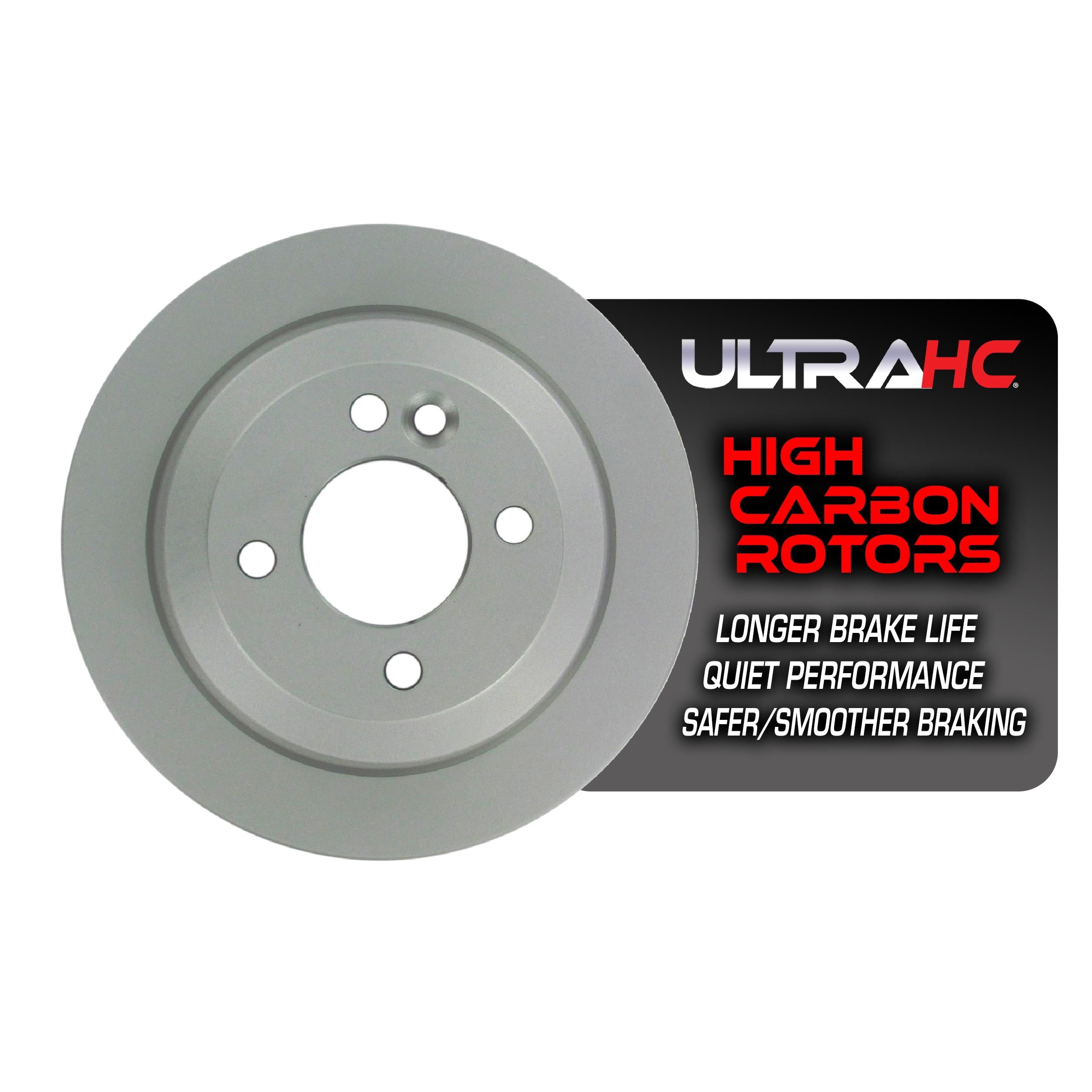 UltraHC Coated High Carbon Brake Rotor, Rear UR001408, Mini Cooper 2007-2002