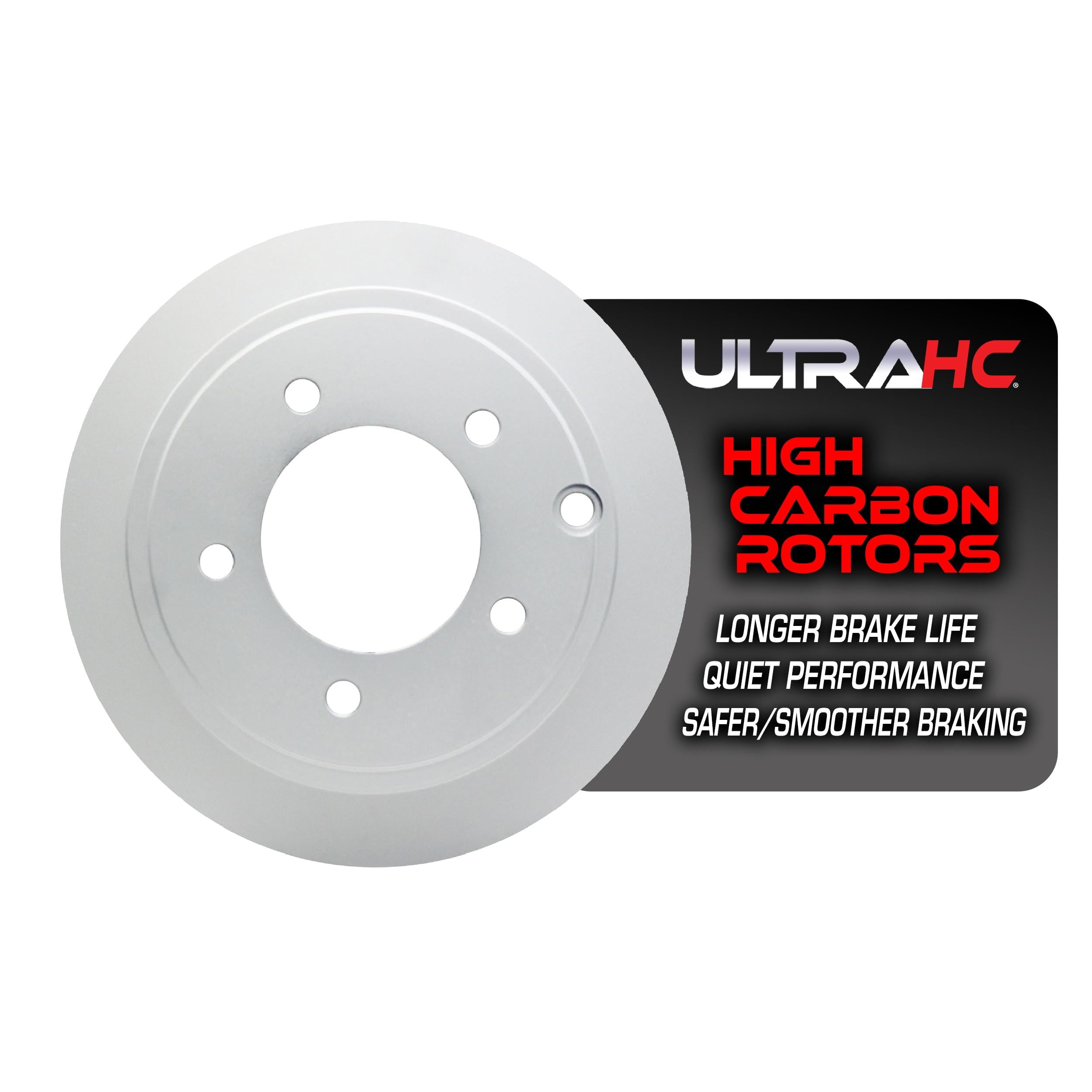 UltraHC Coated High Carbon Brake Rotor, Rear UR002252, Dodge Caliber 2012-2007