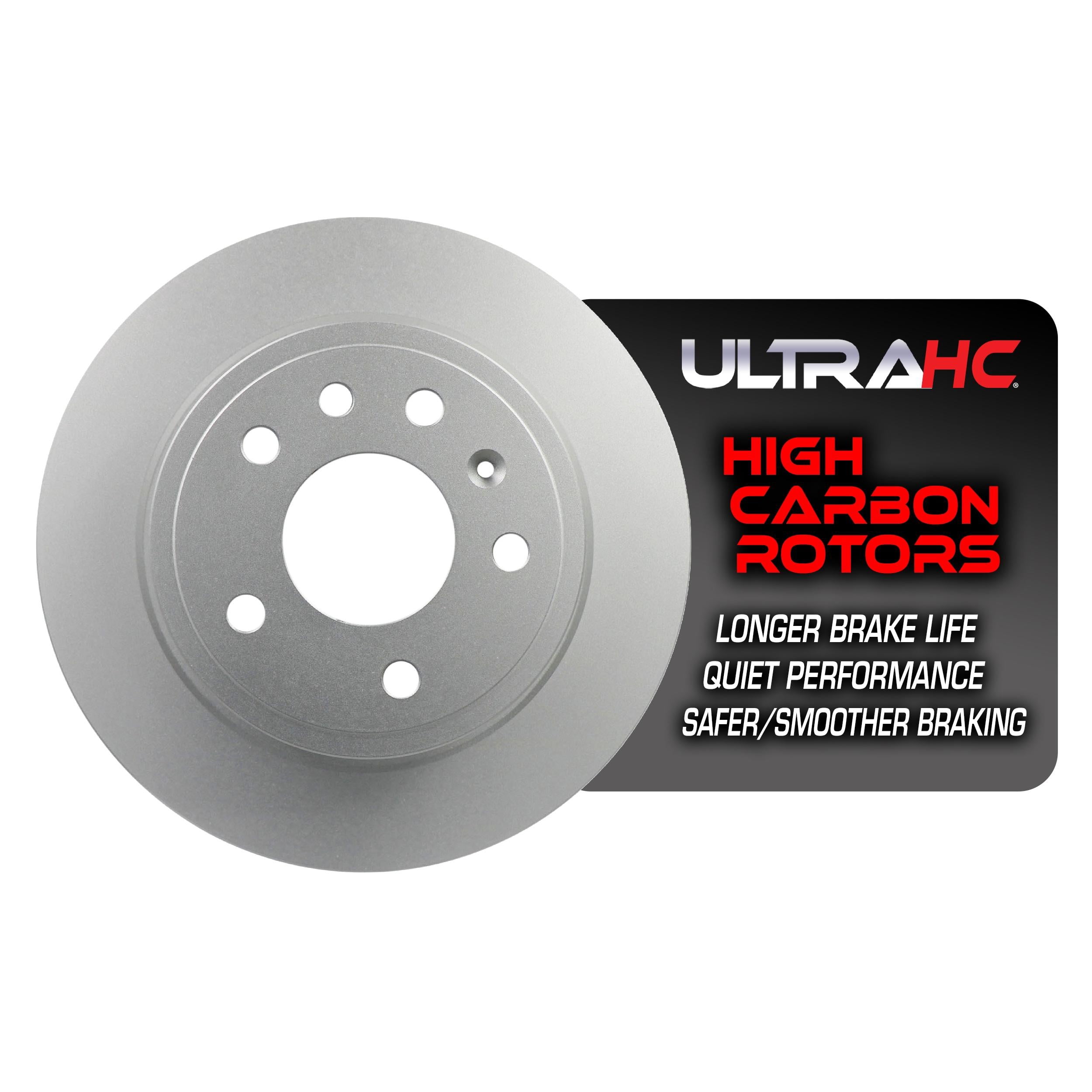 UltraHC Coated High Carbon Brake Rotor, Rear UR002375, Saab 9-5 2009-1999