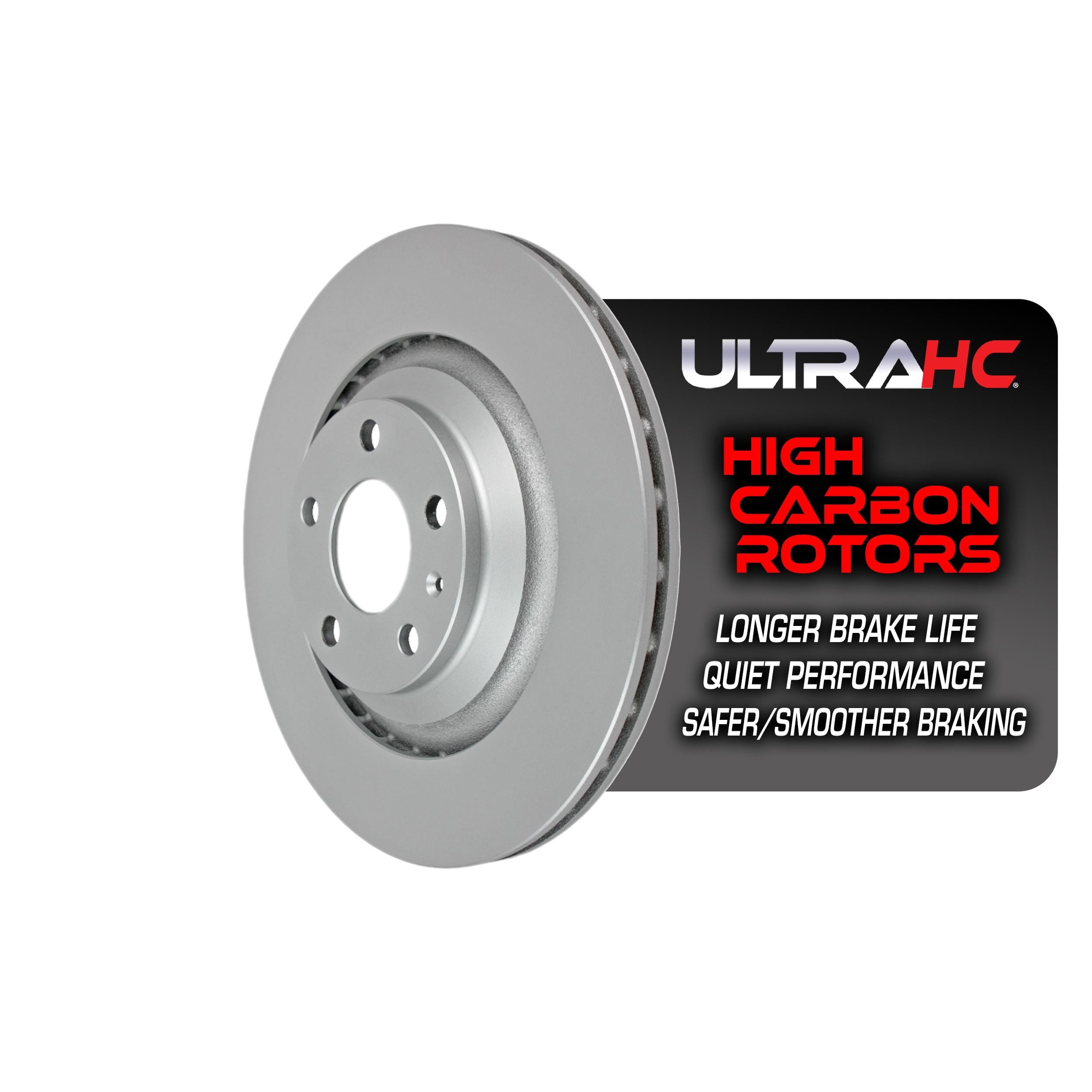 UltraHC Coated High Carbon Brake Rotor, Rear UR002566, Audi A6 Quattro 2011-2005