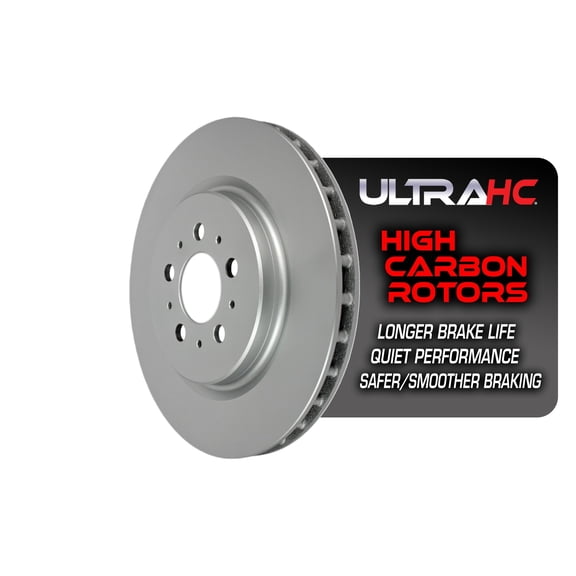 UltraHC Coated High Carbon Brake Rotor, Rear UR002771, Volvo V70 2007-2004