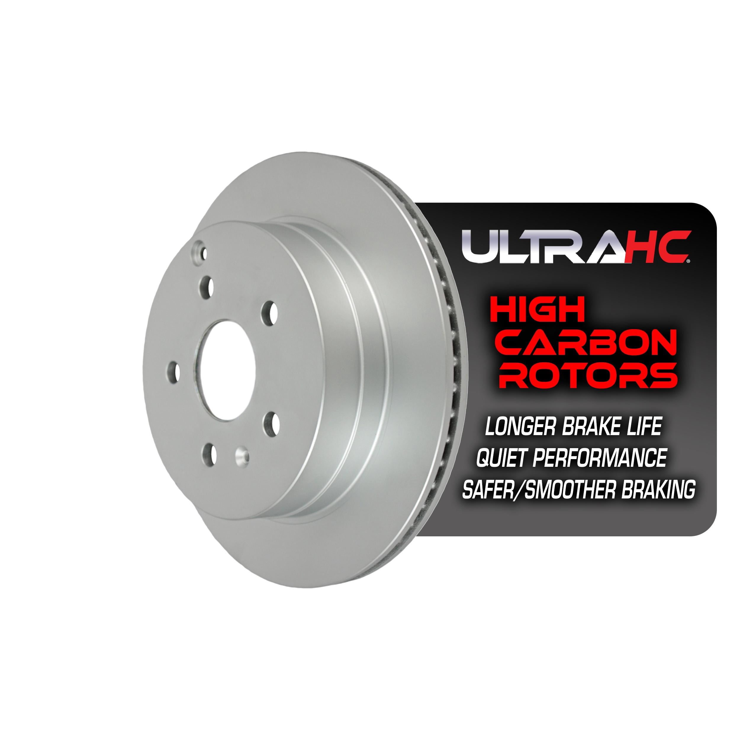 UltraHC Coated High Carbon Brake Rotor, Rear UR003181, Chevrolet Equinox 2017-2010