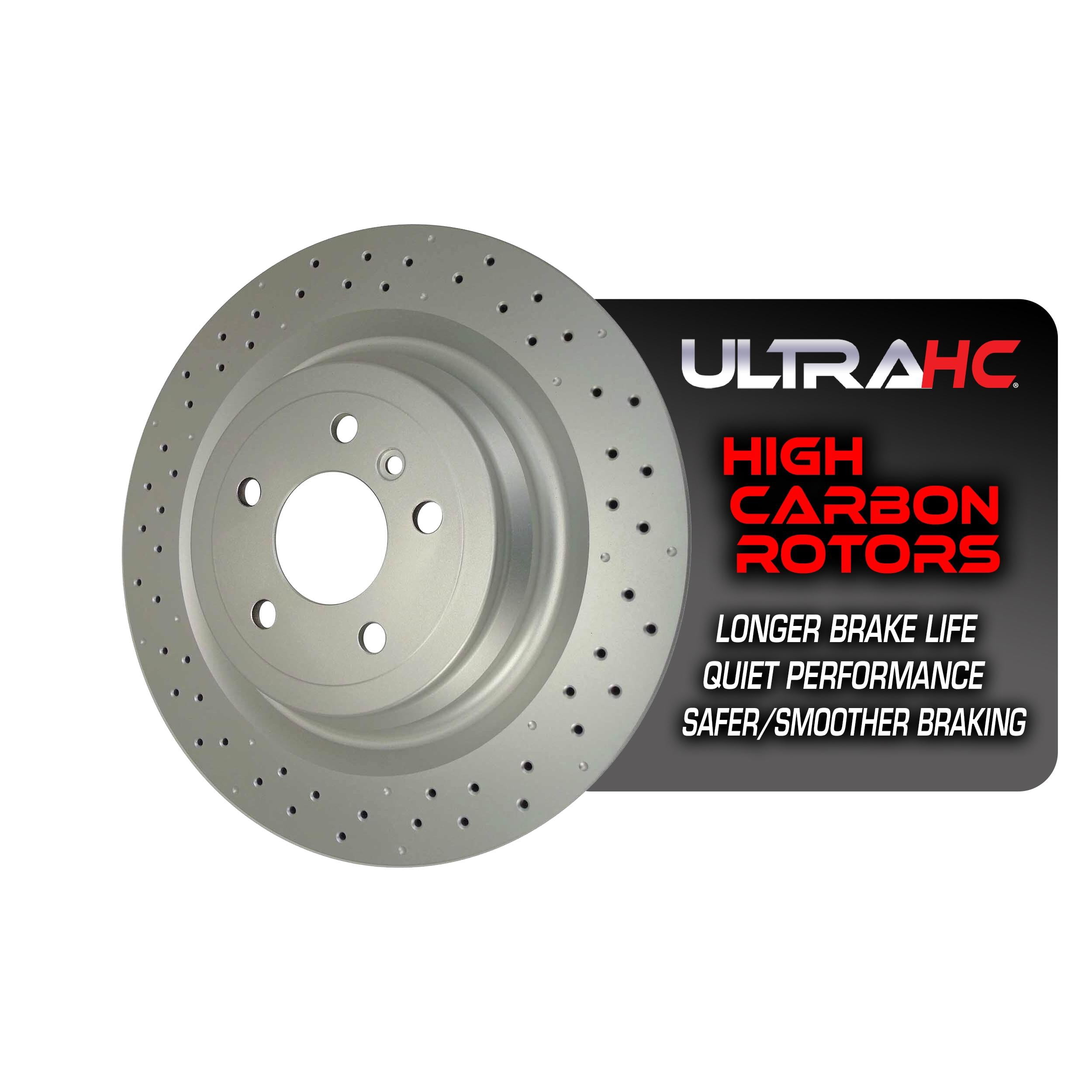 UltraHC Coated High Carbon Brake Rotor, Rear UR003921, Mercedes-Benz GL450 2016-2013