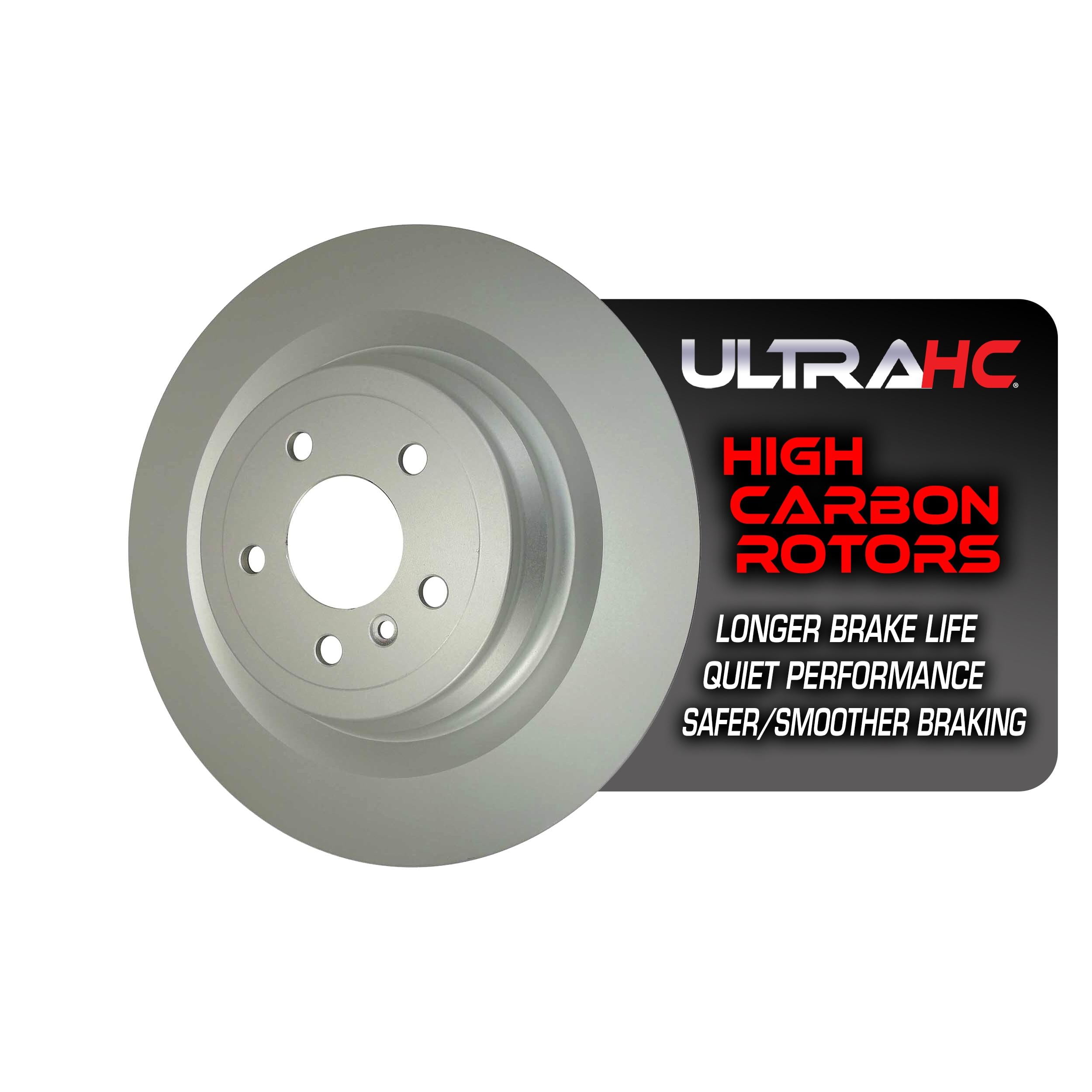 UltraHC Coated High Carbon Brake Rotor, Rear UR004034, Mercedes-Benz GLS450 2019-2017