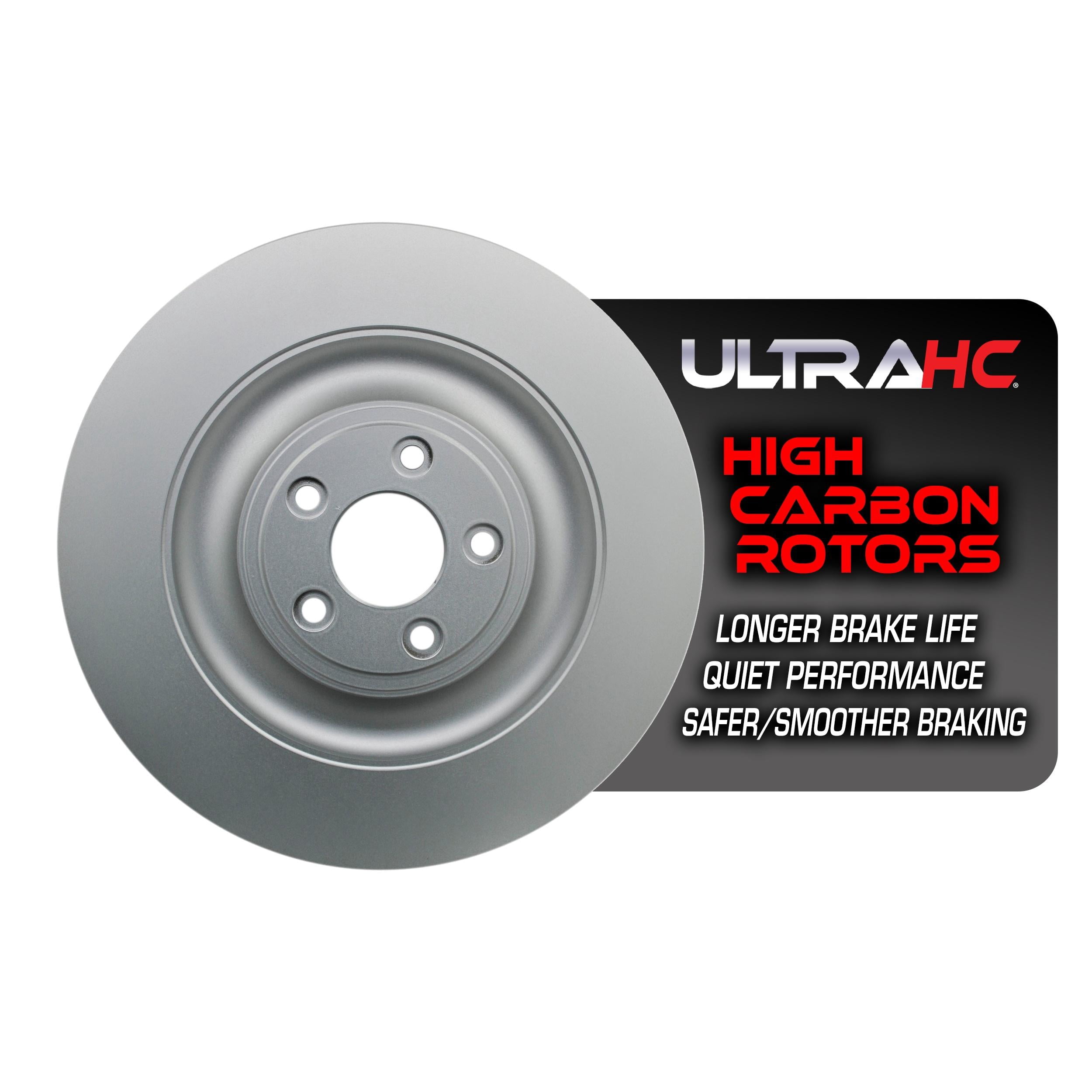 UltraHC Coated High Carbon Brake Rotor, Rear UR004454, Jaguar XF 2015-2010