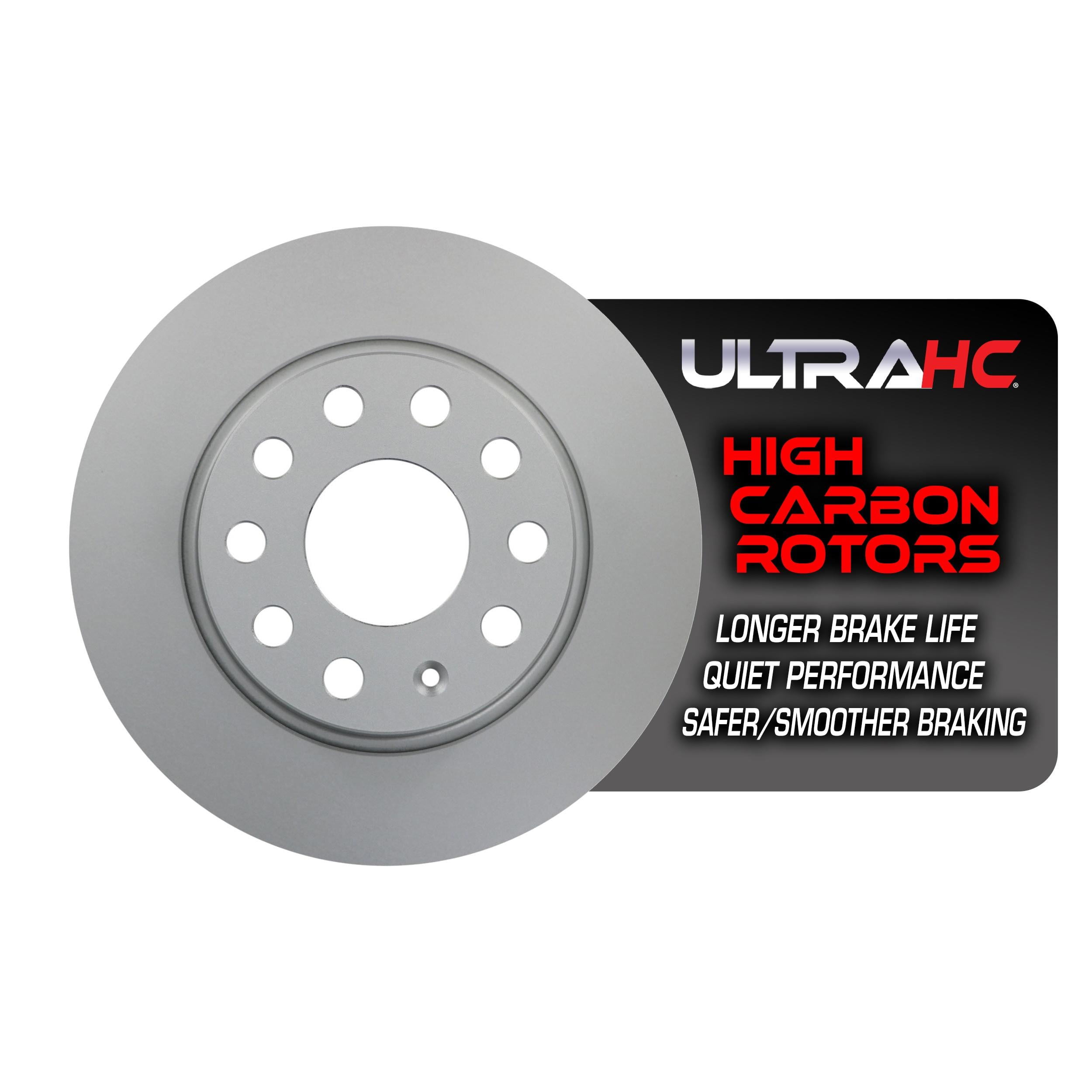 UltraHC Coated High Carbon Brake Rotor, Rear UR004461, Volkswagen Jetta 2014-2010