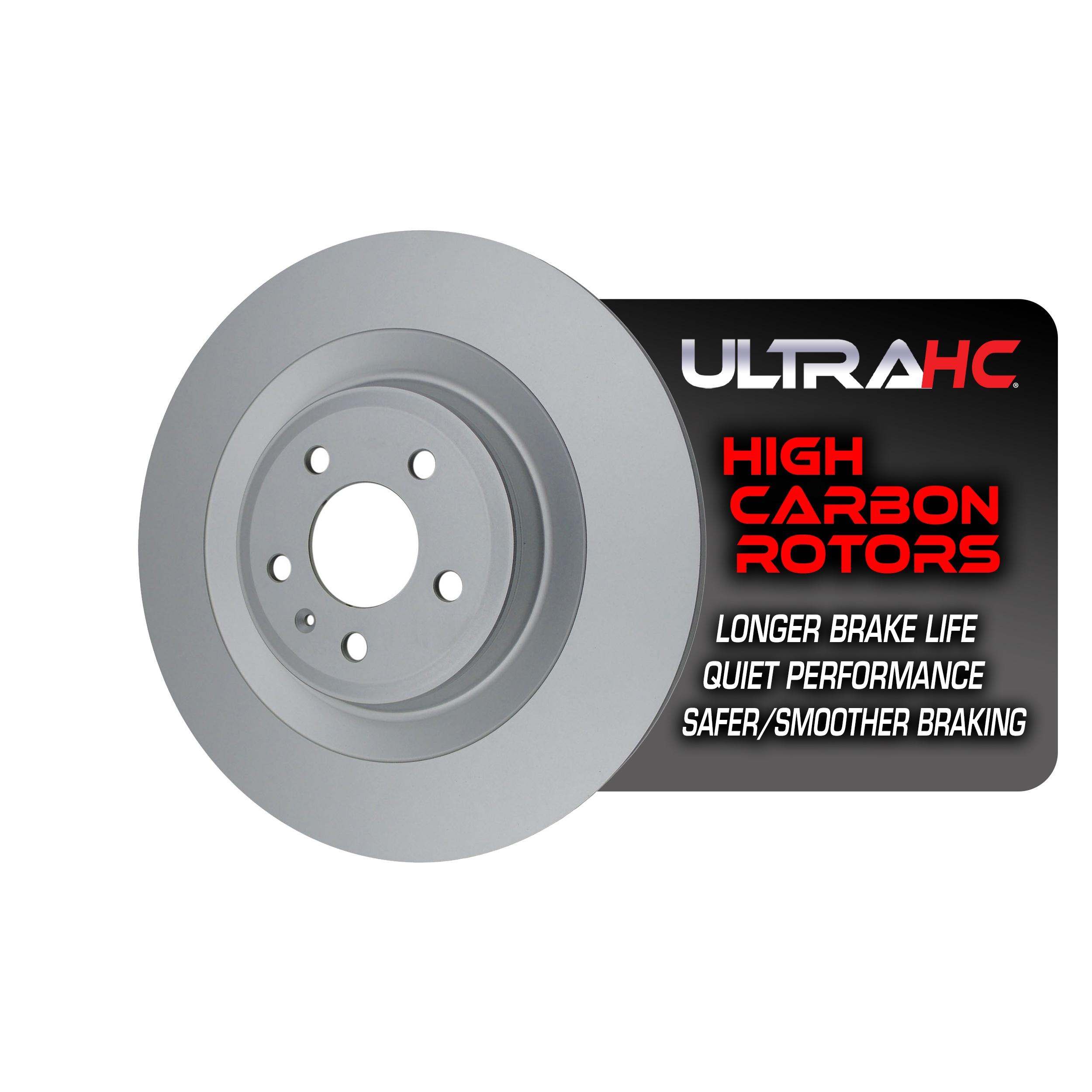UltraHC Coated High Carbon Brake Rotor, Rear UR004560, Audi A8 Quattro 2018-2011