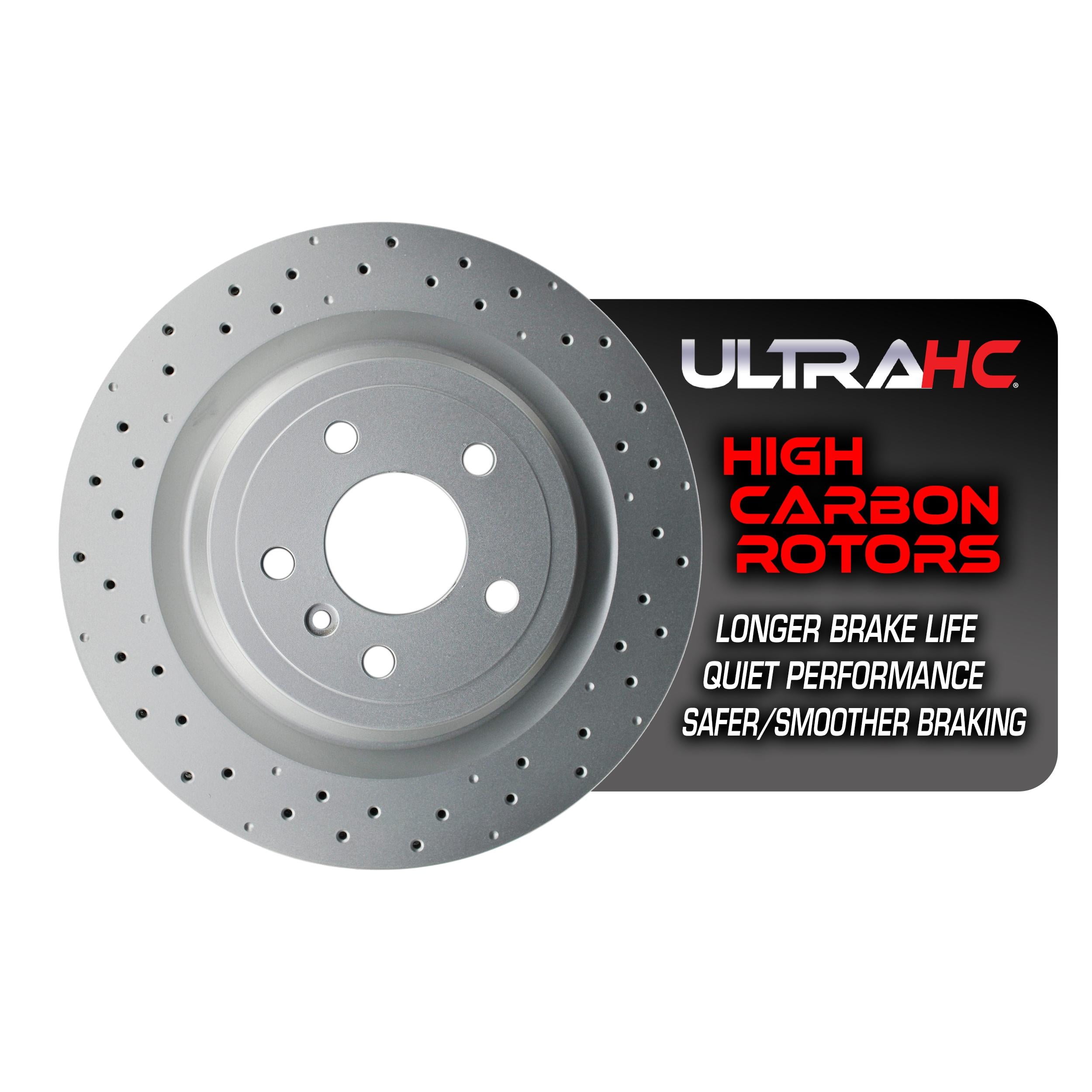 UltraHC Coated High Carbon Brake Rotor, Rear UR004607, Mercedes-Benz ML550 2013-2012