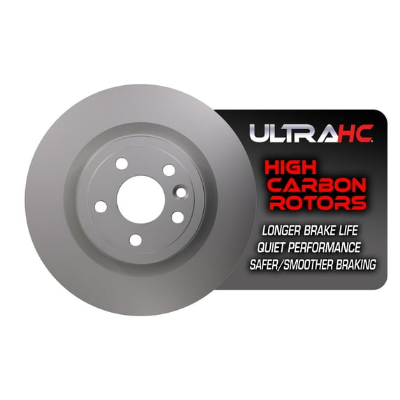 UltraHC Coated High Carbon Brake Rotor, Rear UR005161, Jaguar F-Pace 2020-2017