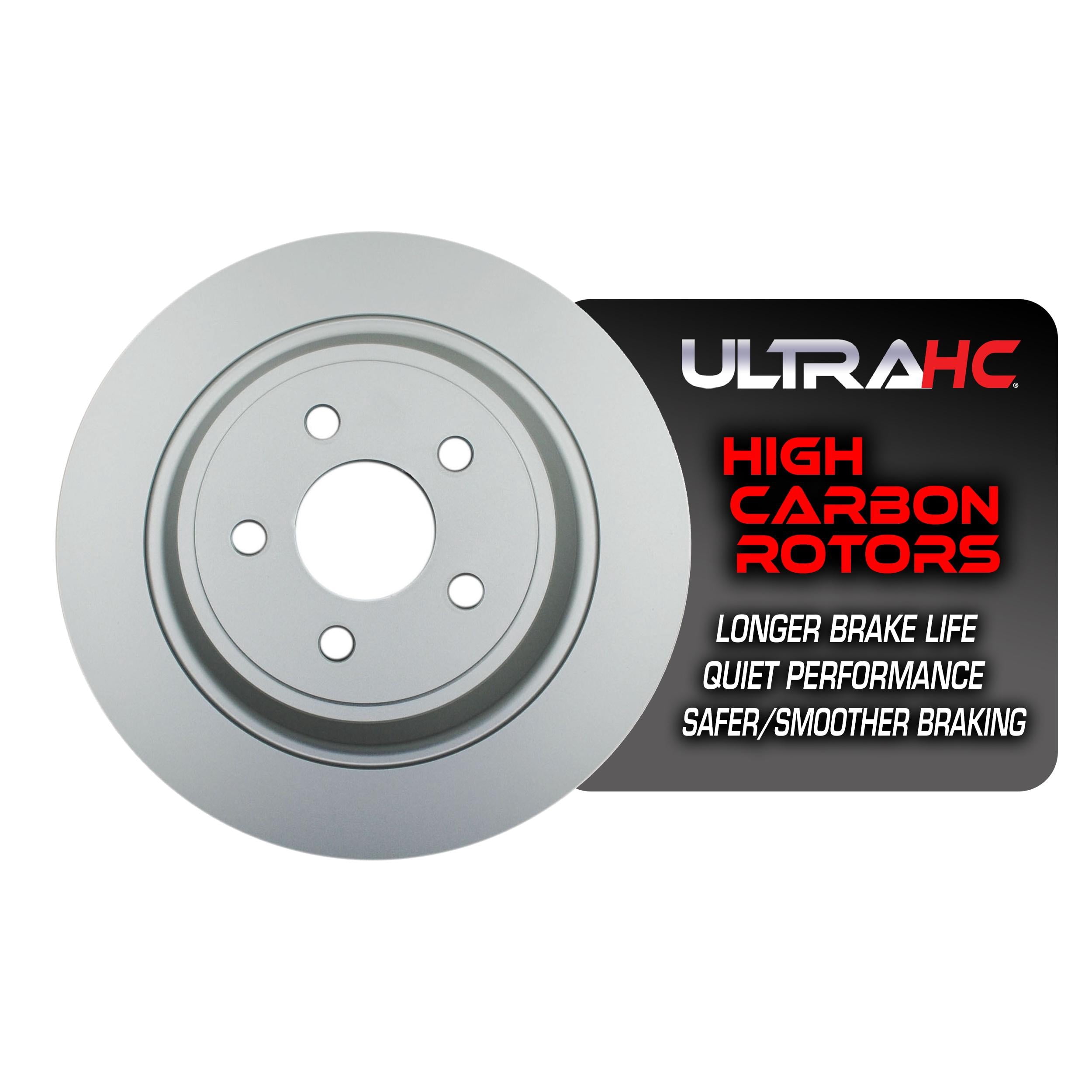 UltraHC Coated High Carbon Brake Rotor, Rear UR007387, Ford Edge 2021-2015