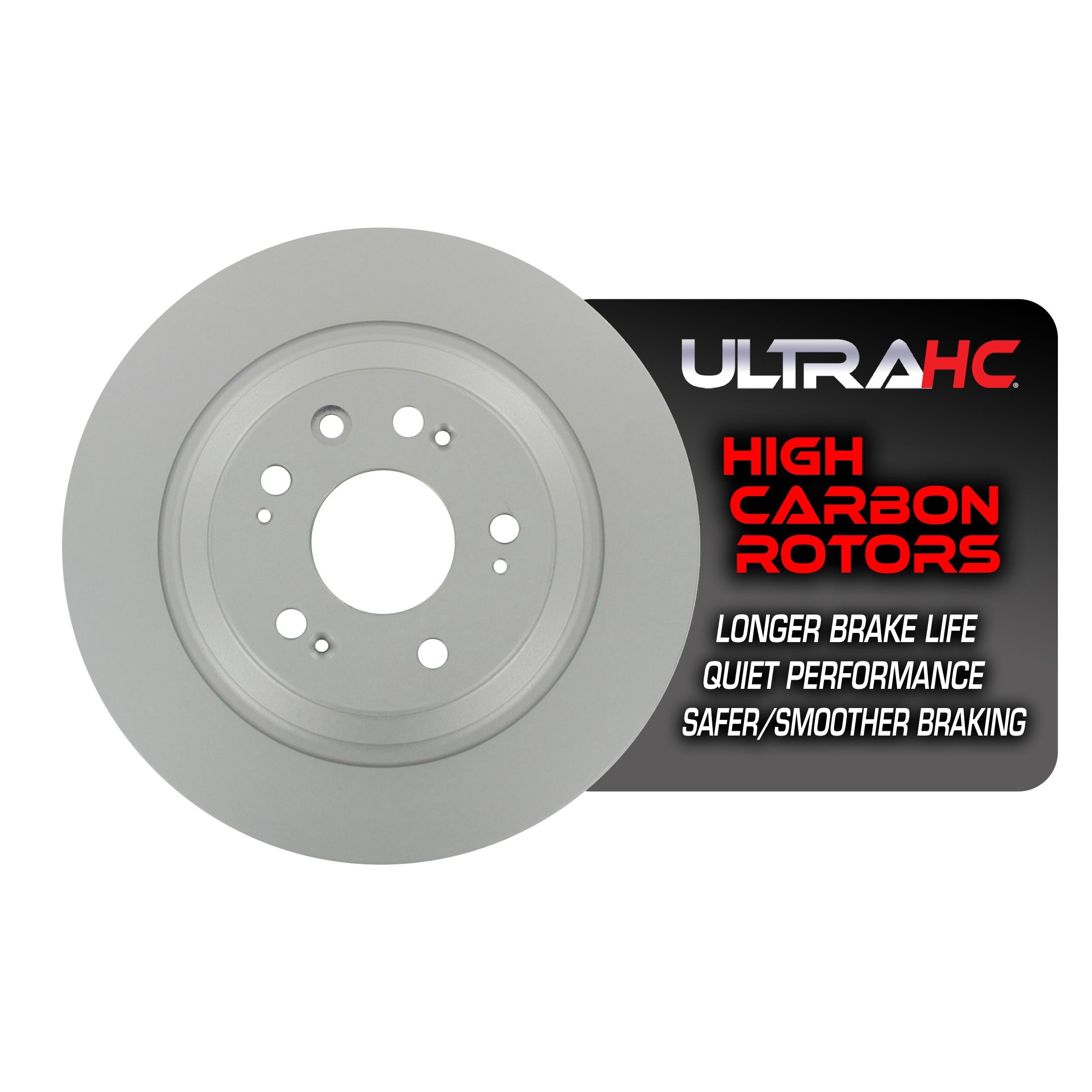 UltraHC Coated High Carbon Brake Rotor, Rear UR007615, Acura TL 2014-2009