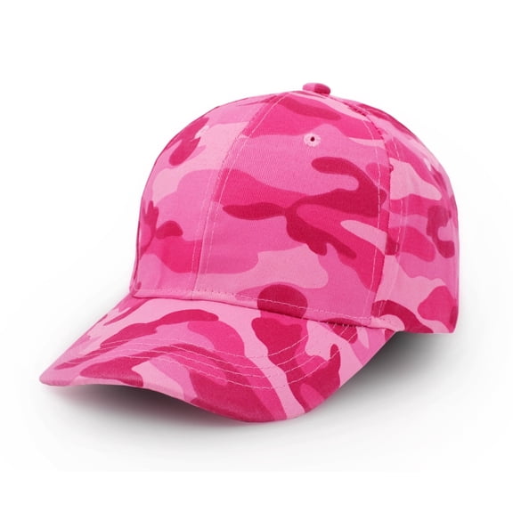 Mens Womens Army Military Baseball Cap Camouflage Hats for Hunting Fishing Outdoor Activities Pink