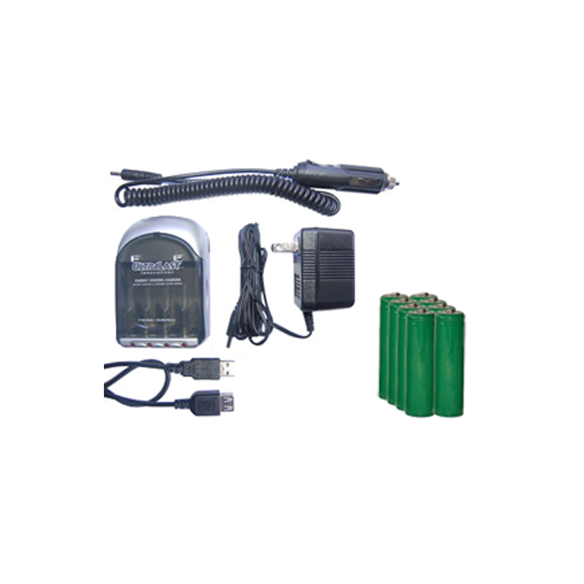 UltraLast AA / AAA Smart Battery Charger + 8 AA NiMH Batteries (1500 mAh)