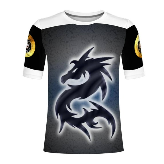UltraMega Collection Dragon Blaze Ultra Round T-shirt for Men in Multi-Color XL in Size