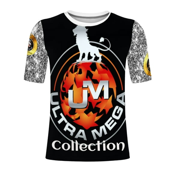 UltraMega Collection UltraMega Collection Round T-shirt for Men in Multi-Color XL in Size.