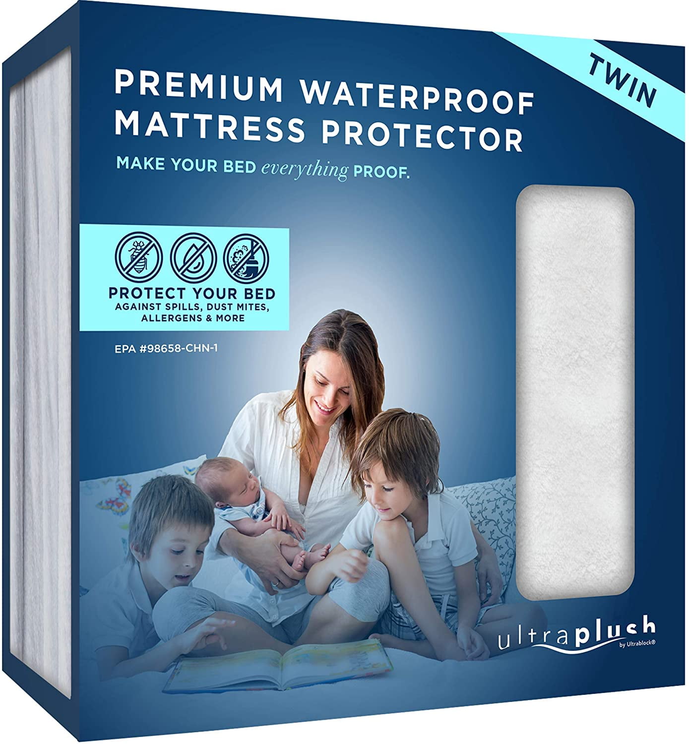 UltraPlush Premium Twin Mattress Protector Cover Pad Waterproof