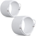 thumbnail image 1 of UltraPoE 100ft Cat6 Ethernet Cable 2 Pack, 10G 550Mhz 24AWG Internet LAN Cable, RJ45 Network Cord for Modem/ Router/PC/Gaming, White, 1 of 7