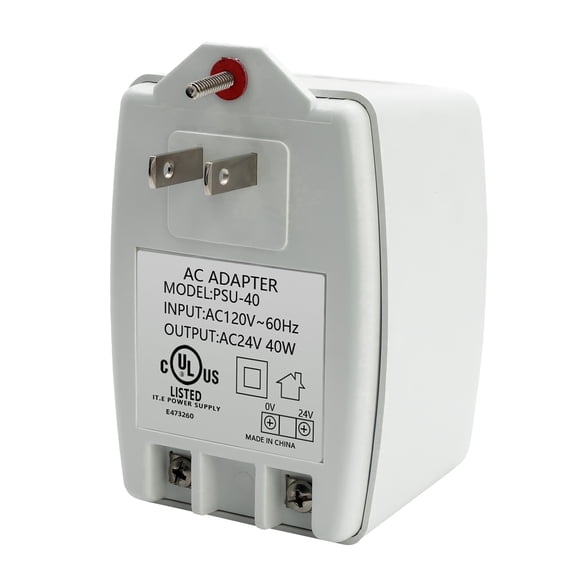 Ultrapoe 24V Doorbell Transformer Plug-in AC Adapter Thermostat Power Supply, Ptc Fuse Protection , Compatible W/Ring, Nest, Honeywell