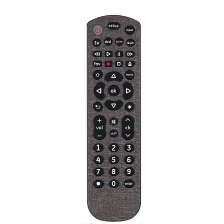 UltraPro 4-Device Universal Remote Control, Soft Touch, Gray, 46195