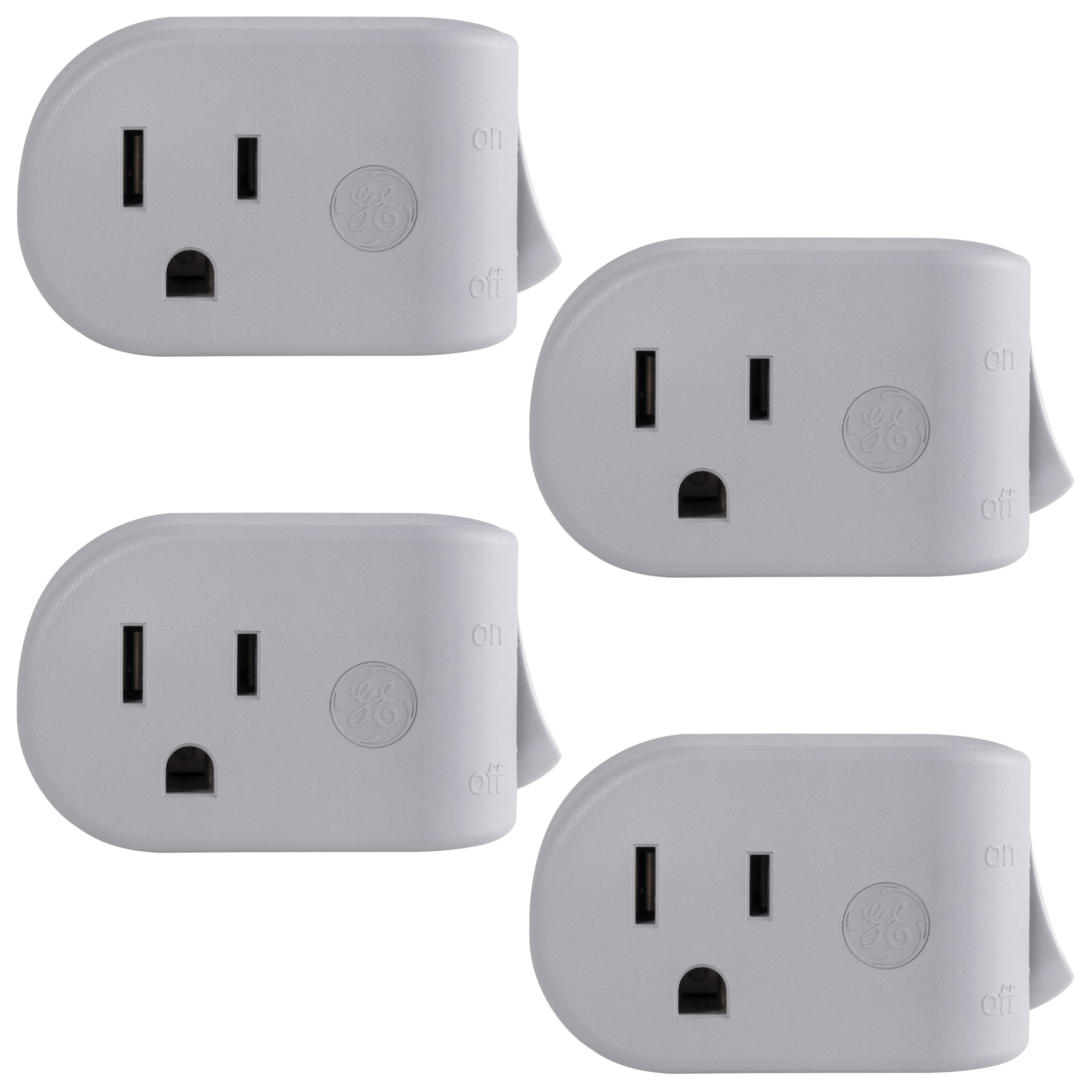 UltraPro Grounded Outlet Power Switch, Gray, 4pk 47944P1