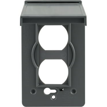 UltraPro Outdoor Metal Electrical Outlet Cover, Weather Resistant, 4.9-in