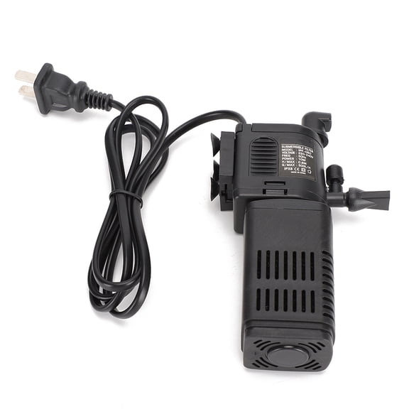 UltraQuiet Submersible 4-in-1 Aquarium Filter Pump, 220-240V, Ideal for Fish Tank Circulation and Filtration