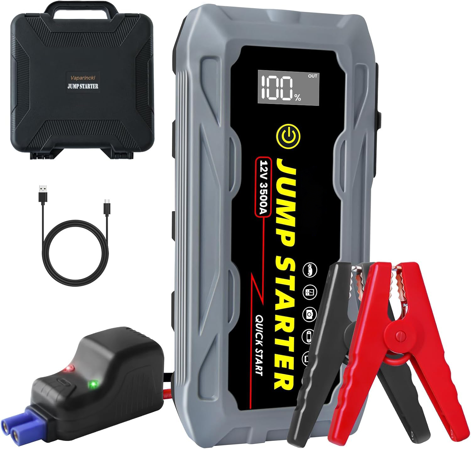 Halo Bolt 58830 Mwh Portable Phone Laptop Charger Car Jump Starter with