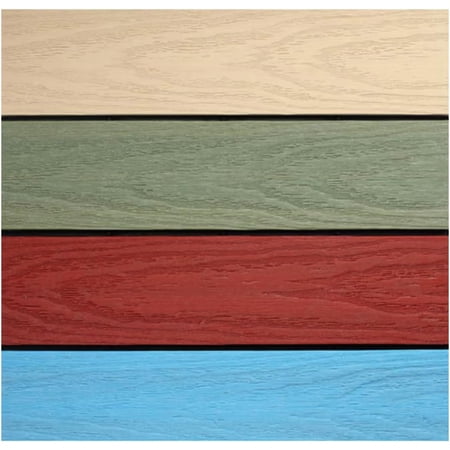 UltraShield Naturale 1 ft. x 1 ft. Composite Quick Deck Outdoor Deck Tile Sample in Multicolor