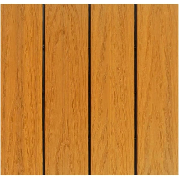 UltraShield Naturale 1 ft. x 1 ft. Quick Deck Outdoor Composite Deck Tile Sample (Floridian Orange)
