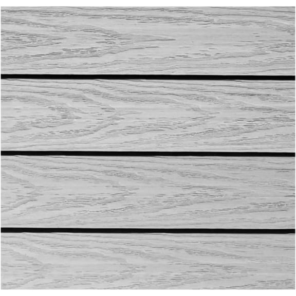 UltraShield Naturale 1 ft. x 1 ft. Quick Deck Outdoor Composite Deck Tile Sample (Icelandic Smoke White)