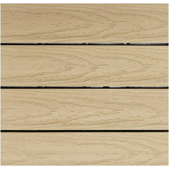 UltraShield Naturale 1 ft. x 1 ft. Quick Deck Outdoor Composite Deck Tile Sample (Japanese Cedar)