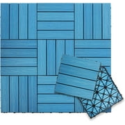 UltraShield Naturale 1 ft. x 1 ft. Quick Deck Outdoor Composite Deck Tile in Caribbean Blue (10 sq. ft. per Box)