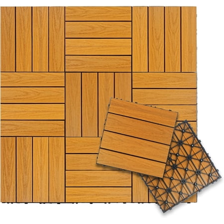UltraShield Naturale 1 ft. x 1 ft. Quick Deck Outdoor Composite Deck Tile in Floridian Orange (10 sq. ft. Per Box)